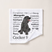 Cocker Spaniel vertrekt doekdoekset Bad Handdoek (Wasdoekje)