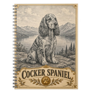 Cocker Spaniel, Vintage Heritage Hond Notitieboek