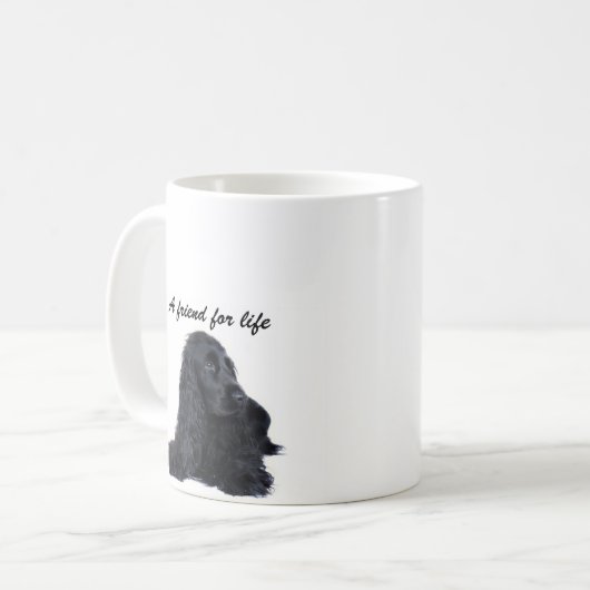 Cocker Spaniel-vriendschap Koffiemok (Voorkant links)