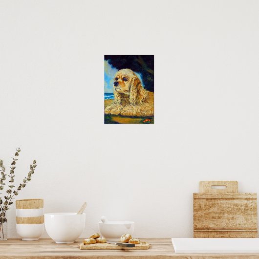 Cocker Spaniel Wall Print (Keuken)