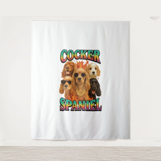 Cocker Spaniel Wandkleed (Voorkant)