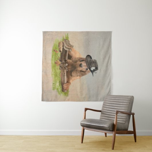 Cocker Spaniel Wandkleed (In Situ (horizontaal))