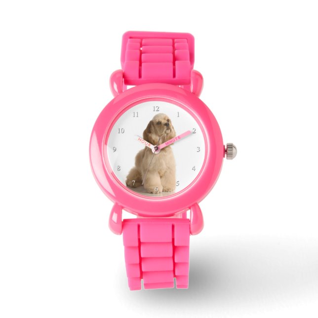 Cocker Spaniel Watch Horloge (Voorkant)