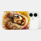Cocker Spaniel Waterverf Art Case-Mate iPhone Case (Achterkant (horizontaal))