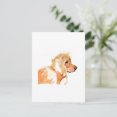 Cocker Spaniel Wenskaart, Aquarel Briefkaart (Staand voorkant)