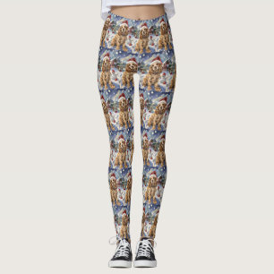 Cocker Spaniel Winter Wonderland Christmas Joy Leggings