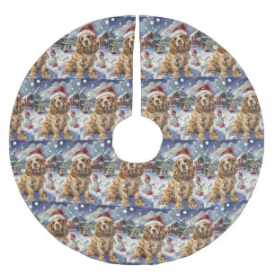 Cocker Spaniel Winter Wonderland Kerstvreugde Kerstboom Rok