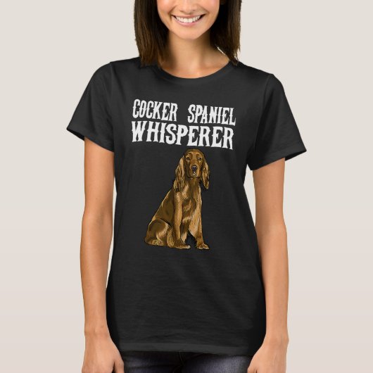 Cocker Spaniel Wisperer Dog T-shirt (Voorkant)
