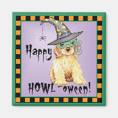 Cocker Spaniel Witch Magneet (Voorkant)