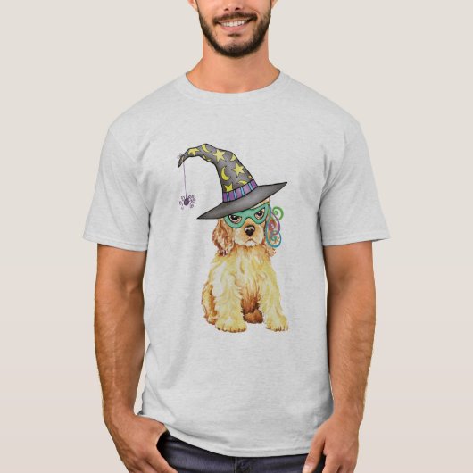 Cocker Spaniel Witch T-shirt (Voorkant)