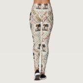 Cocker Spaniel Word Art Leggings (Achterkant)