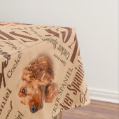 Cocker Spaniel Word Art Tafelkleed (Voorbeeld)