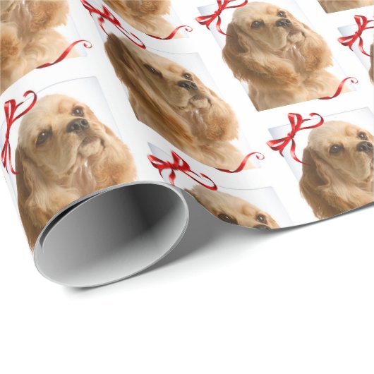 Cocker Spaniel Wrapping Paper Cadeaupapier (Rol Hoek)