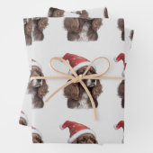 Cocker spaniel xmas papier inpakpapier vel (In situ)
