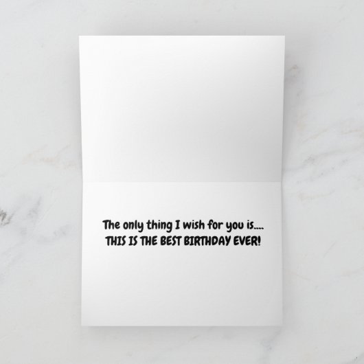 COCKER SPANIEL ZEGT "HEB BESTE VERJAARDAG OOIT" KAART (Binnen)