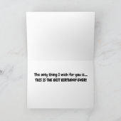 COCKER SPANIEL ZEGT "HEB DE BESTE VERJAARDAG OOT" KAART (Binnen)