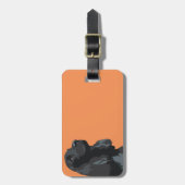 Cocker Spaniel - Zwart - Breedte Sjablonen Bagagelabel (Voorkant verticaal)