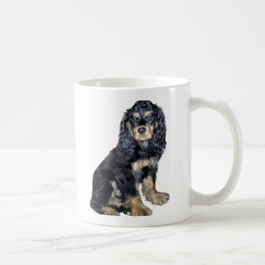 Cocker Spaniel (zwart en bruin) Koffiemok (Rechts)