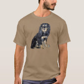 Cocker Spaniel (zwart en bruin) T-shirt (Voorkant)