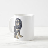 Cocker Spaniel (zwart en roodbruin) Koffiemok (Voorkant links)