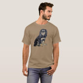 Cocker Spaniel (zwart en roodbruin) T-shirt (Voorkant volledig)