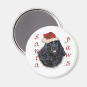 Cocker Spaniel (zwart) Santa Paws Magneet (Voorkant / Achterkant)