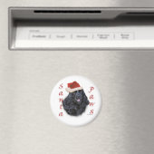 Cocker Spaniel (zwart) Santa Paws Magneet (Insitu (Vaatwasser))