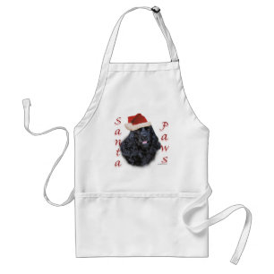 Cocker Spaniel (zwart) Santa Paws Standaard Schort