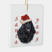 Cocker Spaniel (zwart) Santa Plaus Keramisch Ornament (Rechts)