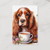 Cocker Spaniel zwart wit Visitekaartje (Voorkant)