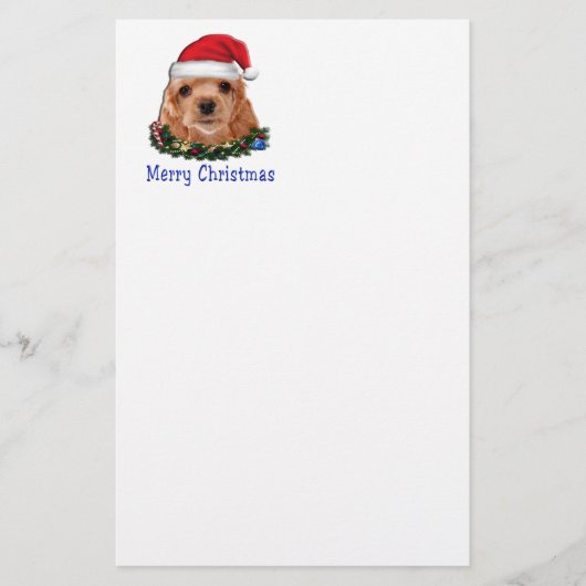 Cocker Spaniels Briefpapier (Voorkant)
