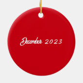 Cocker Spaniel's Eerste Kerstmis Keramisch Ornament (Achterkant)