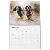 Cocker Spaniels Kalender, elk jaar Kalender (Mar 2026)