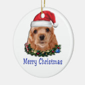 Cocker Spaniels Keramisch Ornament (Links)