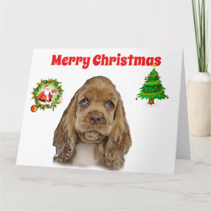 Cocker Spaniels Kerstkaarten Kaart