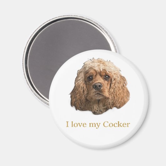 cocker-spaniëls magneet (Voorkant / Achterkant)