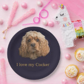 cocker-spaniëls papieren bordje (Feest)