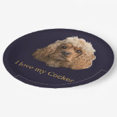 cocker-spaniëls papieren bordje (Gekanteld)