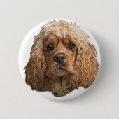 cocker-spaniëls ronde button 5,7 cm (Voorkant)