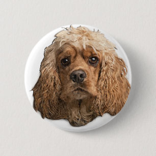 cocker-spaniëls ronde button 5,7 cm