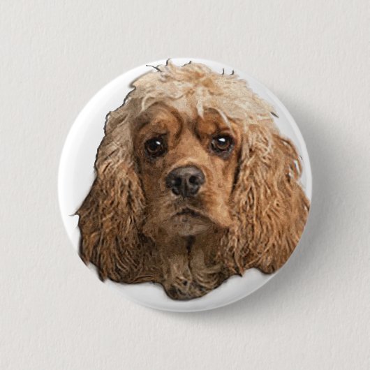 cocker-spaniëls ronde button 5,7 cm (Voorkant)