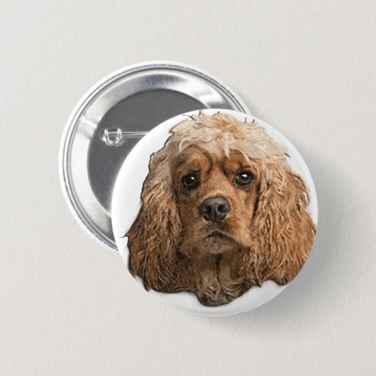 cocker-spaniëls ronde button 5,7 cm (Voorkant /achterkant)