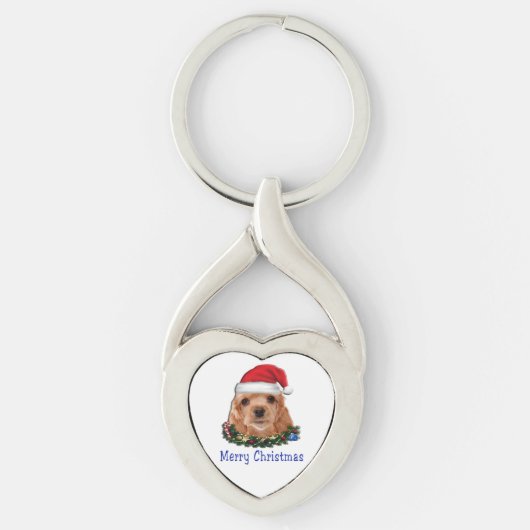 Cocker Spaniels Sleutelhanger (Voorkant)