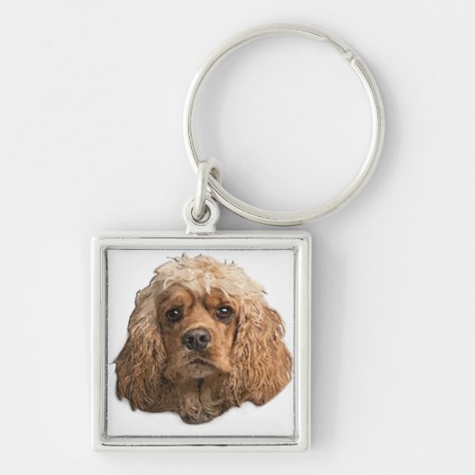 Cocker Spaniels Sleutelhanger (Voorkant)