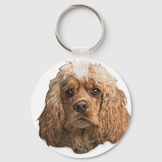 Cocker Spaniels Sleutelhanger (Voorkant)
