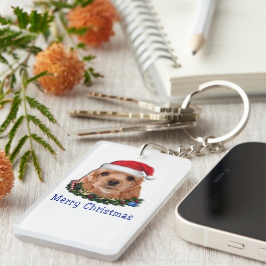 Cocker Spaniels Sleutelhanger (Voorkant Rechts)