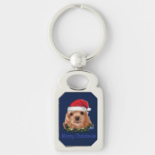 Cocker Spaniels Sleutelhanger (Voorkant)