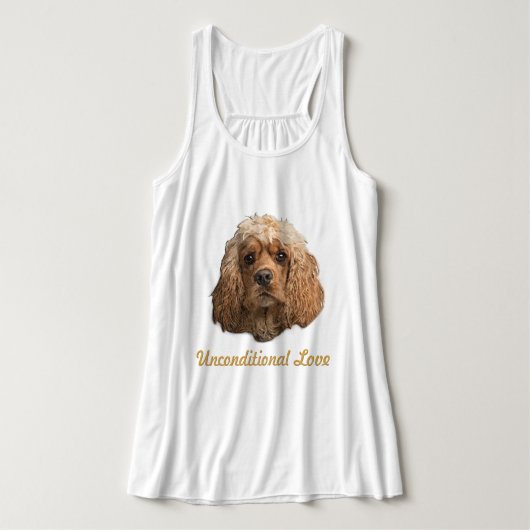 cocker-spaniëls tanktop (Design voorkant)
