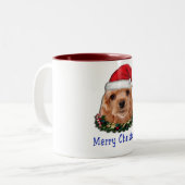Cocker Spaniels Tweekleurige Koffiemok (Voorkant links)