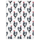 Cockerel Chicken Pattern Design Klembord (Achterkant)